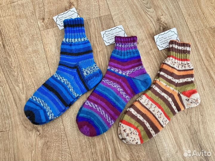 Носки шерстяные ручная работа