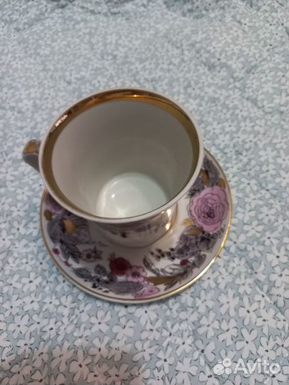 Продам бокал чашка с блюдцем СССР