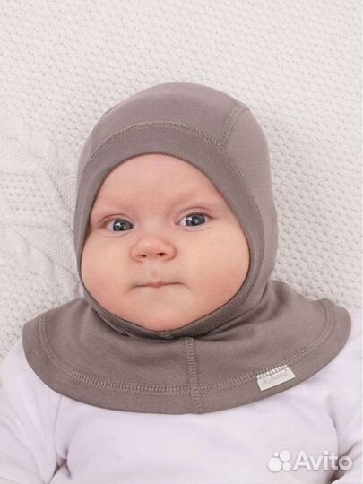 Тонкая шапка шлем поддева р 44-46