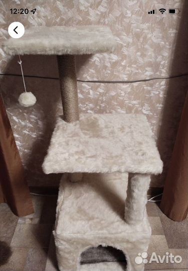 Домик для кошки с когтеточкой новая