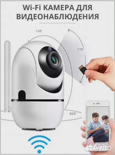 Камера WiFI поворотная 360