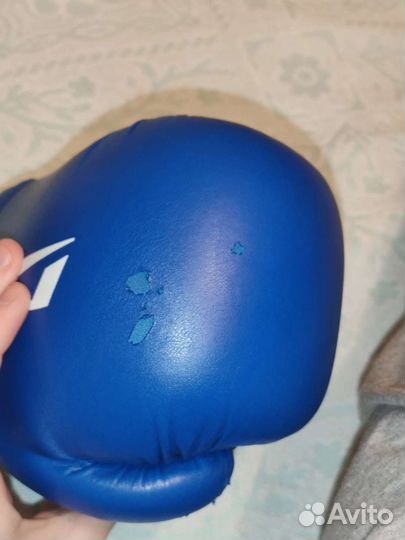 Боксерские перчатки детские 6 oz, шлем р. S