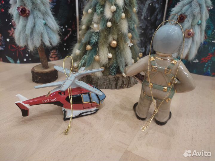 Фарфоровая мануфактура ёлочные игрушки самолеты