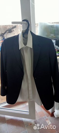 Школьный костюм с брюками 152с рубашкой