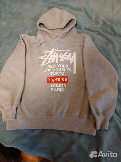 Худи Stussy x Supreme