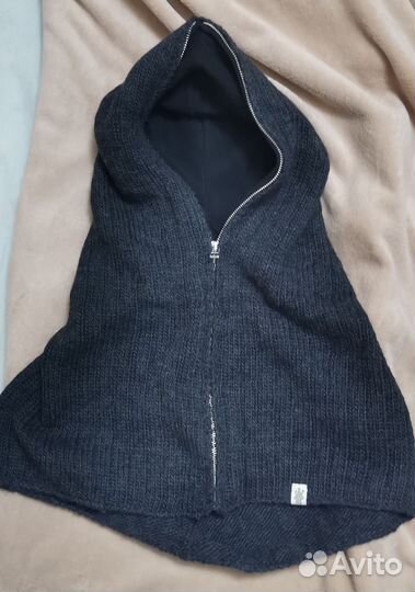 Шапка капюшон 100 шерсть