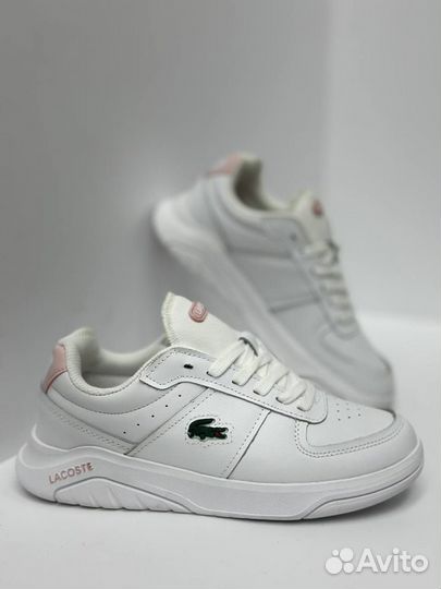 Кроссовки Женские Lacoste Белые 36-41(Премиум)