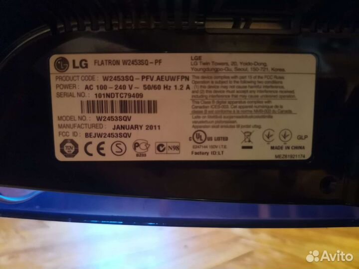 Монитор LG 24 дюйма