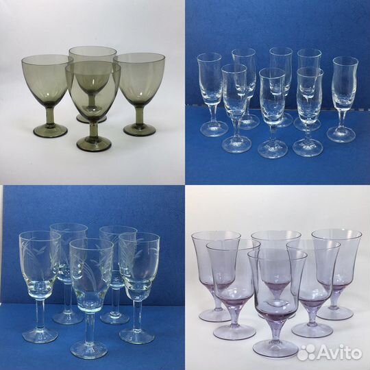 Рюмки на ножке наборы СССР