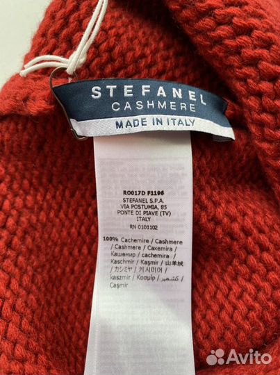 Новая кашемировая шапка stefanel, с этикеткой