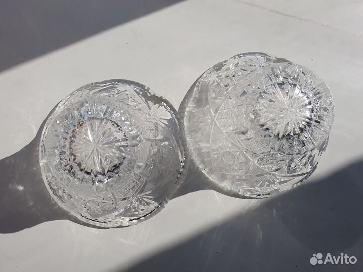 2 конфетницы СССР хрустальные