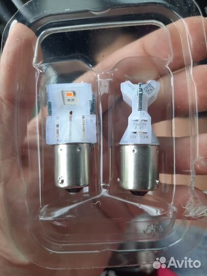 Автолампы osram PY21W жёлтые