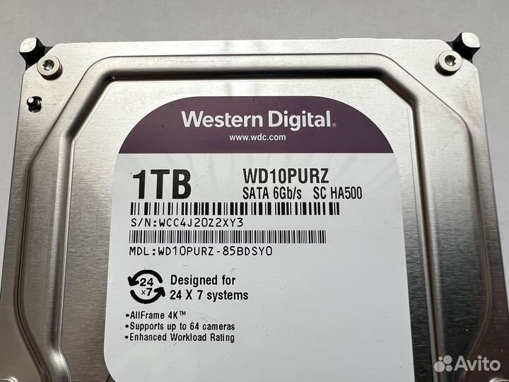 Жесткий диск WD Purple WD10purz 1 тб