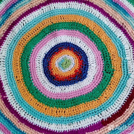 Коврики подстилки салфетки вязаные нат.мат D47-50