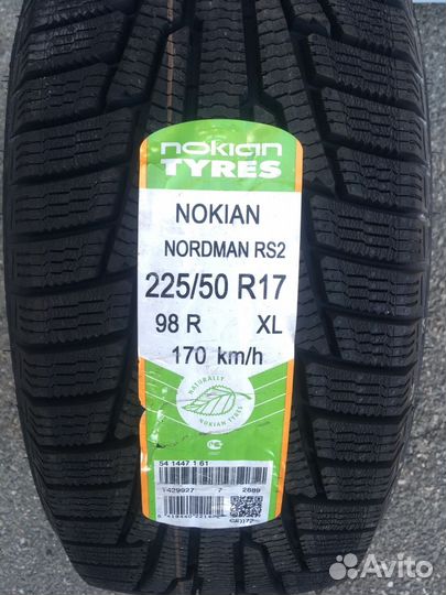 Nokian Nordman RS2 225/50 R17 98R