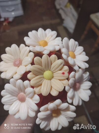 Ромашки из мыла