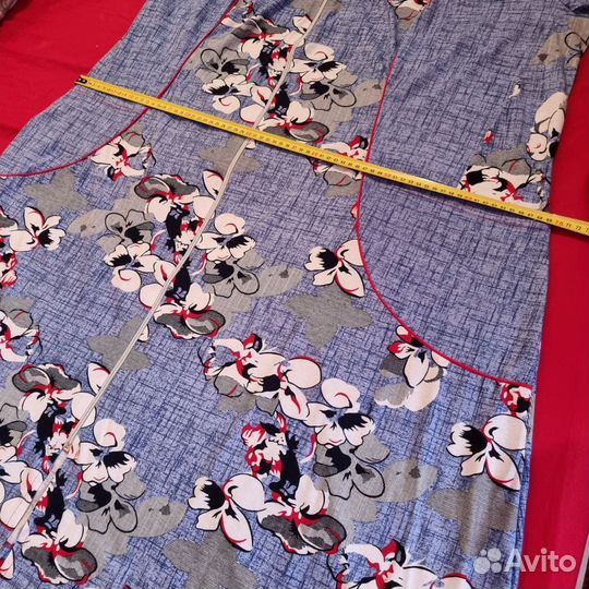 Халат женский новый трикотажн 58-60 р корот рук