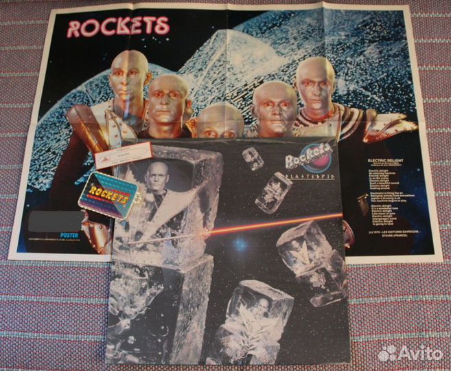 Rockets 1979 Plasteroid Sealed + Super Poster