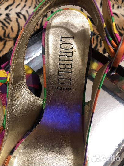 Босоножки37 1/2 lloriblu текстиль мультицвет