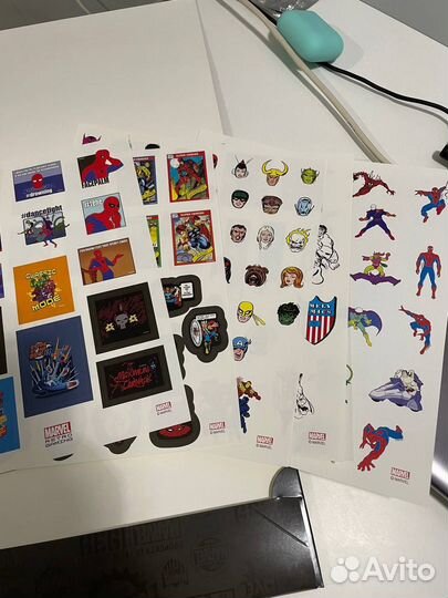 Набор наклек Марвел 147 штук
