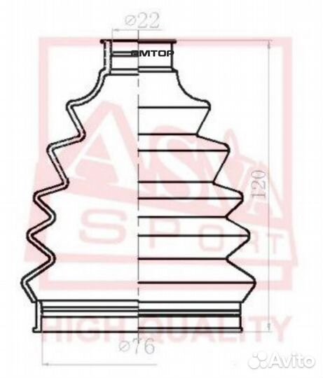 Asva asbt-Z36 Пыльник для шруса Asva asbt-Z36