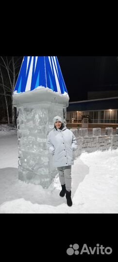 Пуховик женский оверсайз