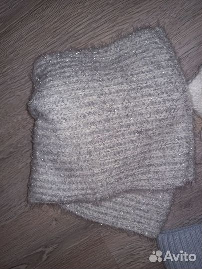 Пакетом шапка и 2 шарфа снуда. Женская одежда
