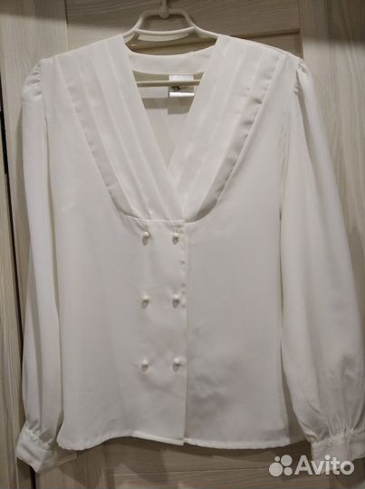 Женская белая блузка 48-50