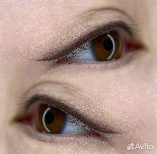 Перманент бровей волосковая техника