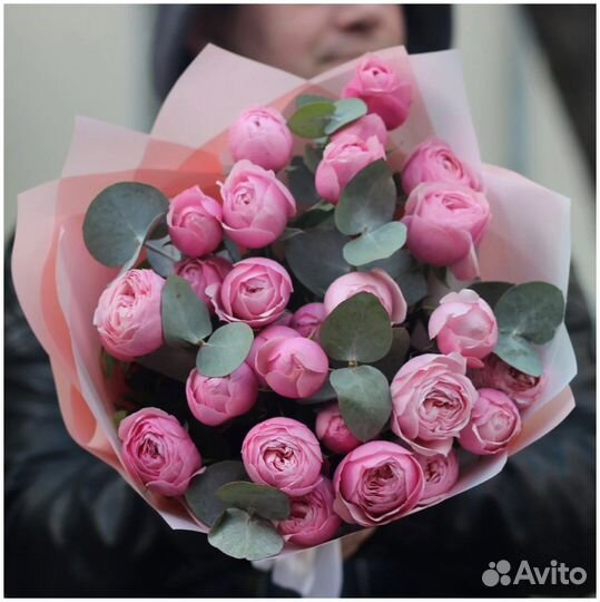 Букеты из Пионовидной Розы Сильва Пинк