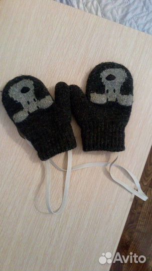 Варежки детские на 2-3 г