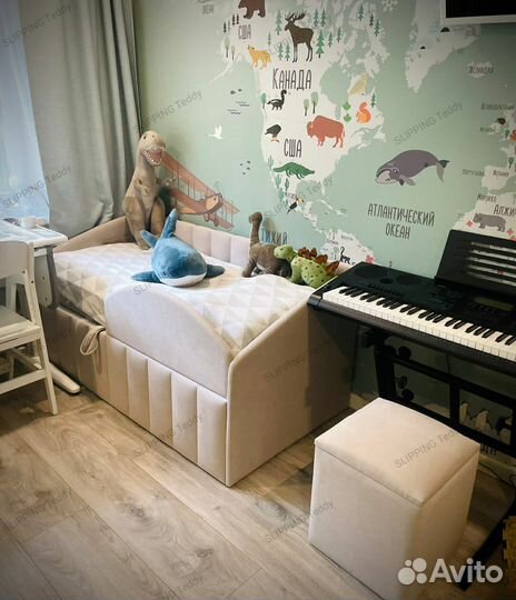 Детская кровать с мягкими бортиками