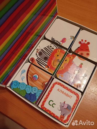 Книжка кубики первые слова 0+