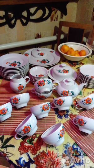 Чайный сервиз 10 персон Германия кахла