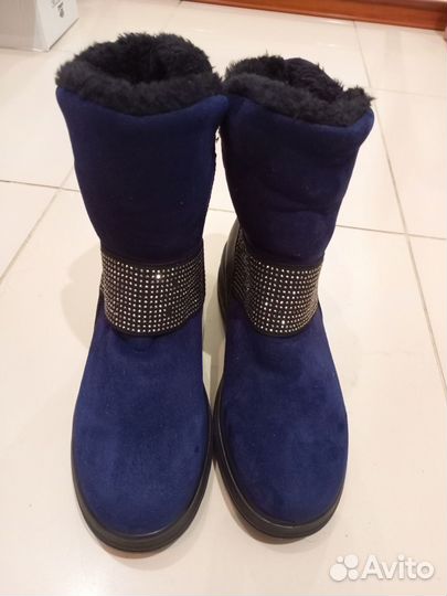 Угги женские синние на платформе новые 41
