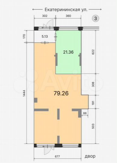 Свободного назначения, 79 м²