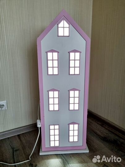 Дом-светильник (ночник).Для кукол, книг,хранения