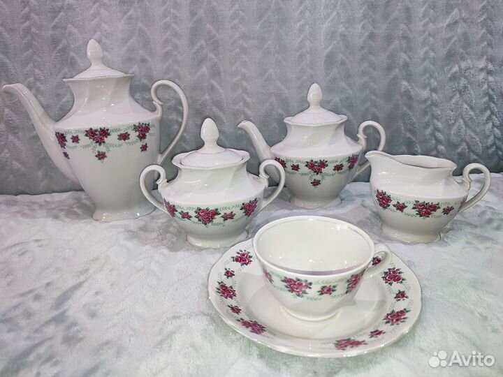 Чайный Сервиз СССР (Рижский фарфоровый завод)