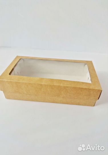 Крафт коробки с окошком