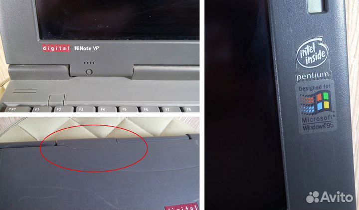 Ноутбук антикварный Digital HiNote VP TS30G Win95