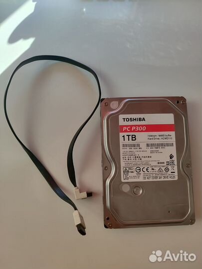 Жёсткий диск toshiba PC P300 1TB + SATA Кабель