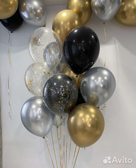 Гелиевые шары сердца