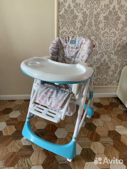 Детский стульчик для кормления happy baby