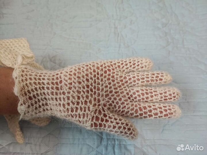 Перчатки козий пух