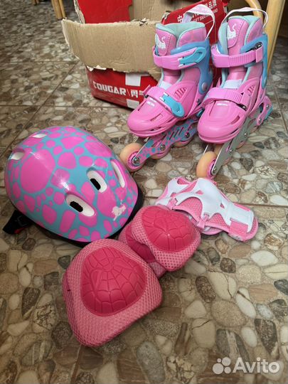 Роликовые коньки детские раздвижные