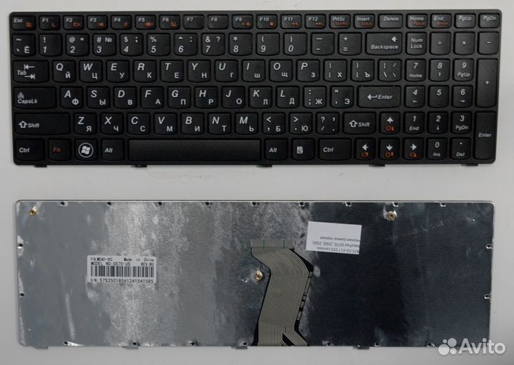 Клавиатура для ноутбука Lenovo IdeaPad G570, Z560