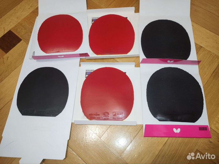 Накладки (гладкие/шипы) настольный теннис