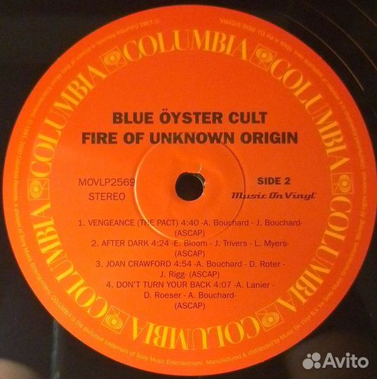 Винил Blue Öyster Cult - Fire Of Unknown Origin