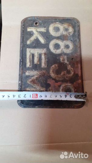 Номер чёрный мотоцикл