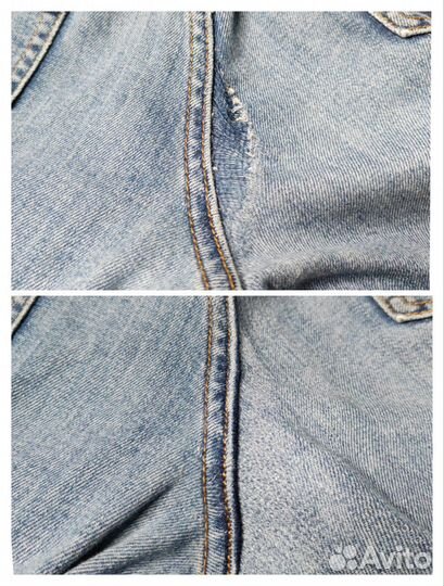 Ремонт джинсовой одежды, штопка джинсов и джинс